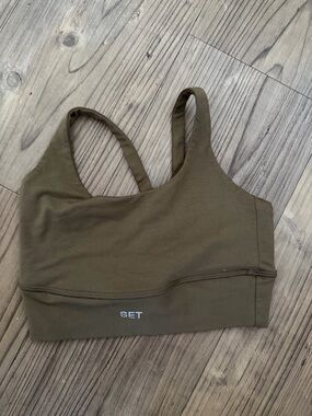 SET Active Olive Green Sports Bra